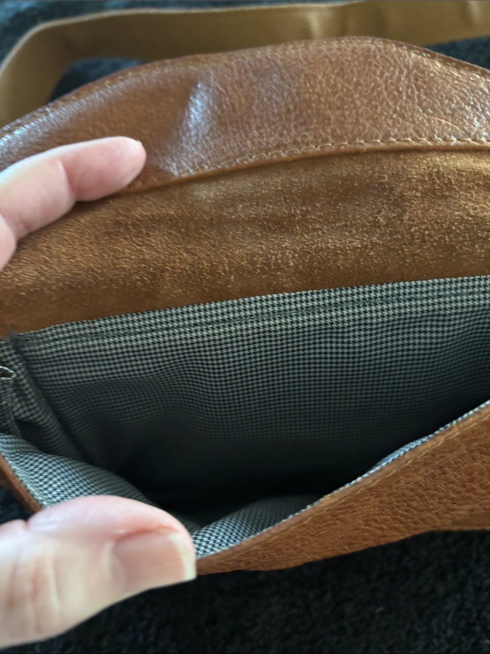 NWOT Compact Camel Mini Belt Bag with Buckle Detail - Picture 4 of 7